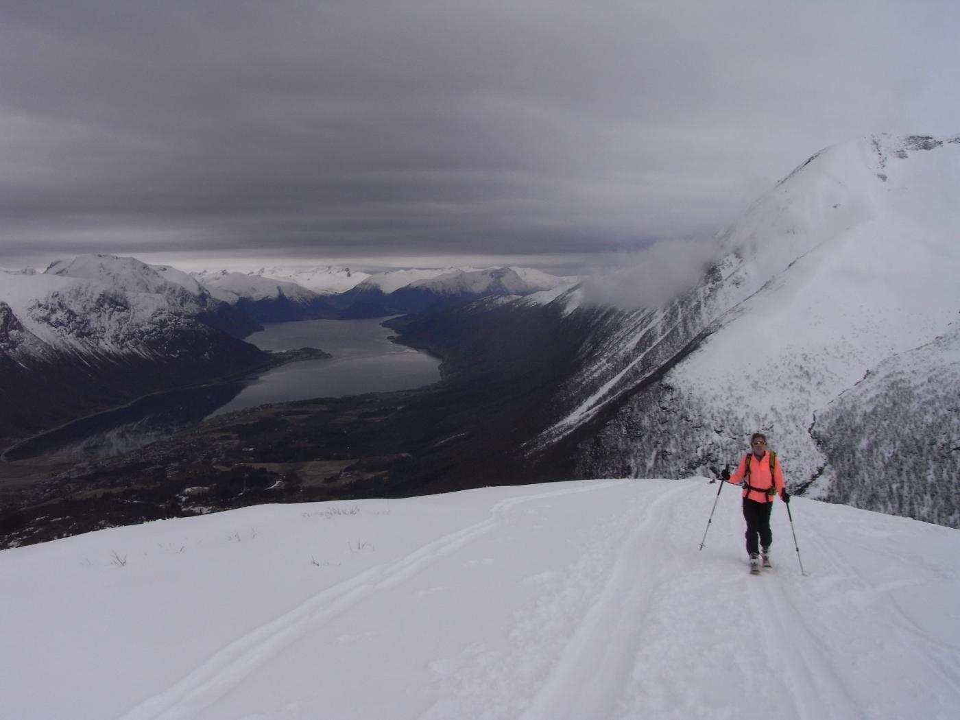 salita sulla cresta Steiberget