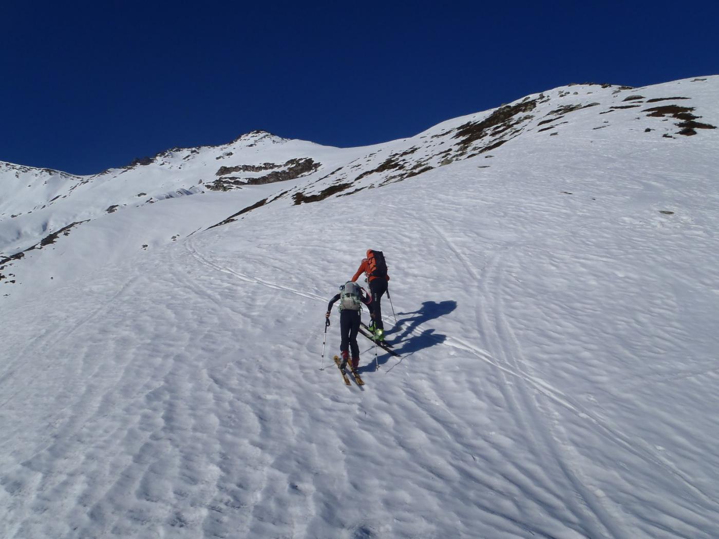 all'inizio della dorsale