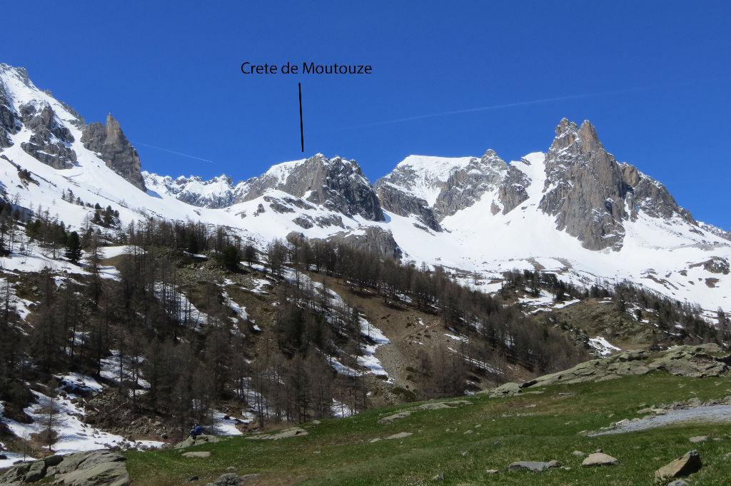 Crete de Moutouze - la vetta dal parcheggio