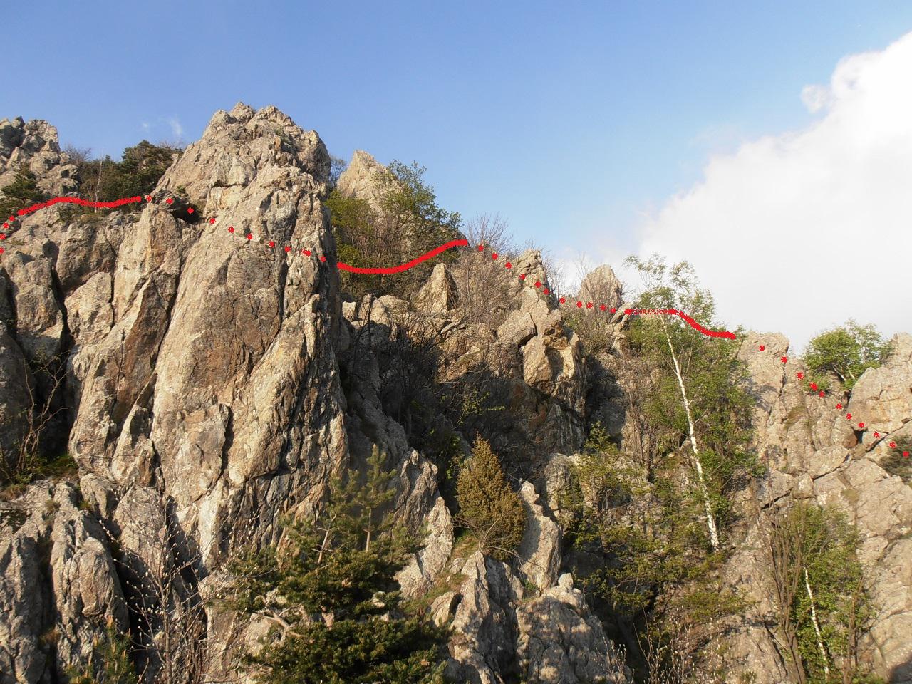 02 - sentiero Vignale e congiunzione su Via Gervasutti