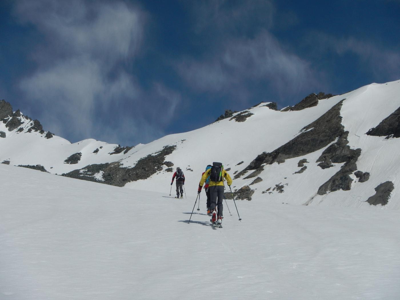 sullo sfondo Punta Adami