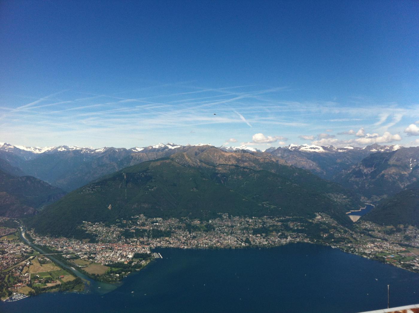 panorama dal monte Gambarogno