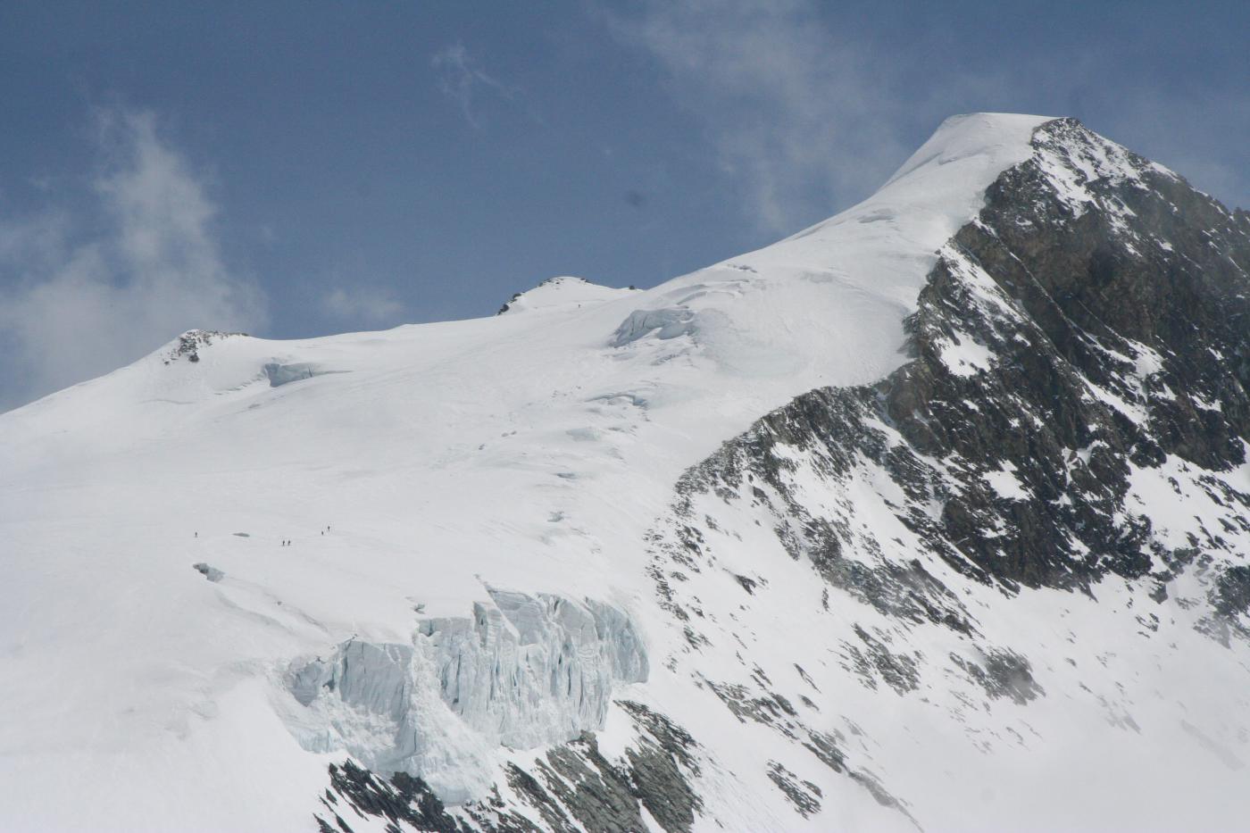 panoramica della discesa dal rifugio