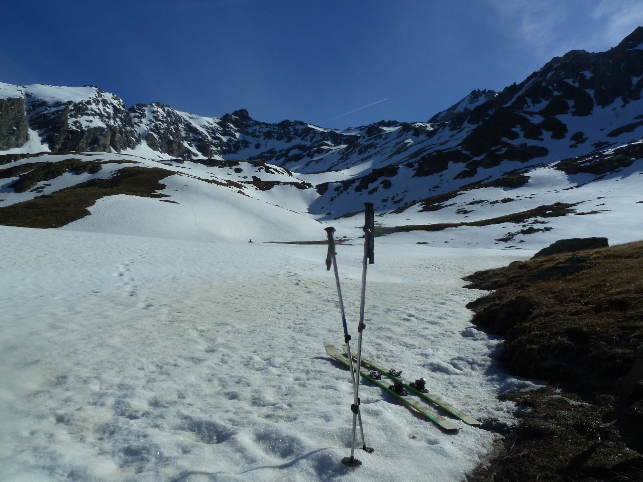 Punta e Col de Labby con il versante di salita