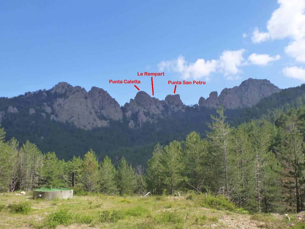 Vista dal sentiero, a 200 m dal parcheggio