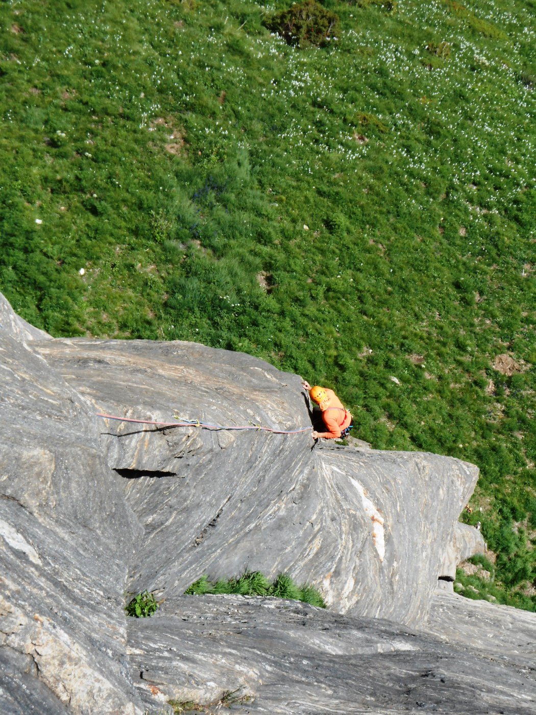 Silvia sul passo di 6c in L2