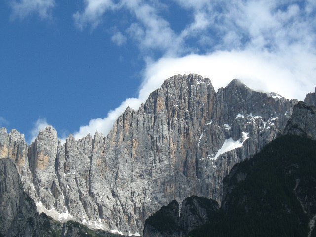 schiarita a fine gita sulla parete del Civetta