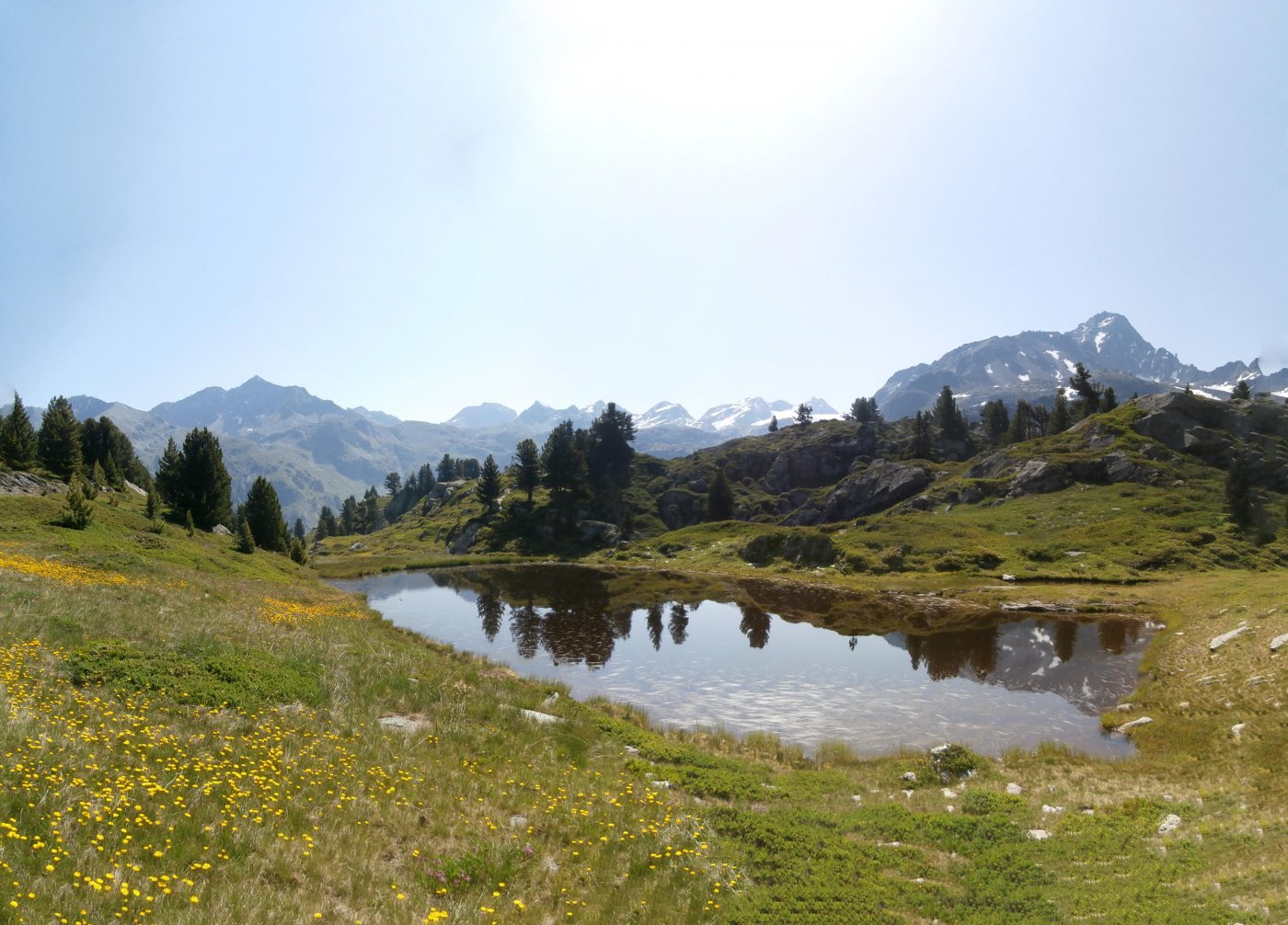 l'arrivo ai laghetti della comba Thuilette...