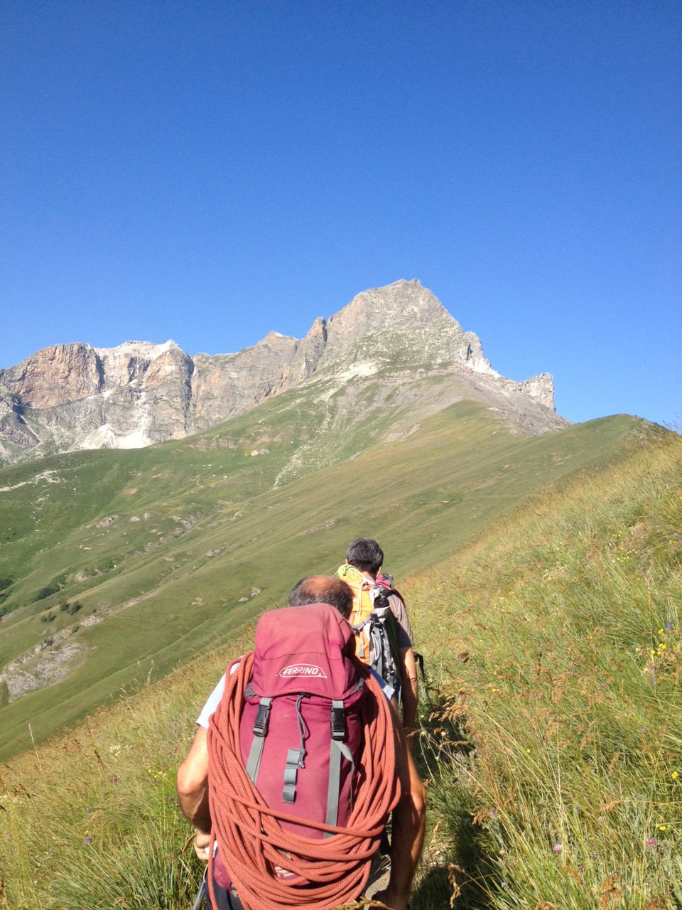 In avvicinamento dal colle della Bicocca