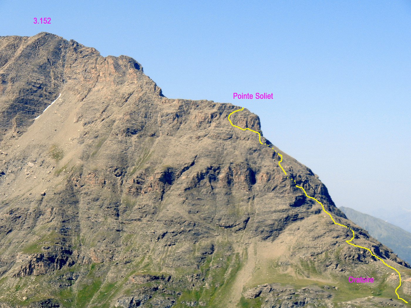 Tratto finale alla P.te Soliet