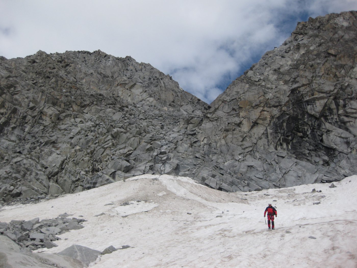 scendendo dal Passo Brizio