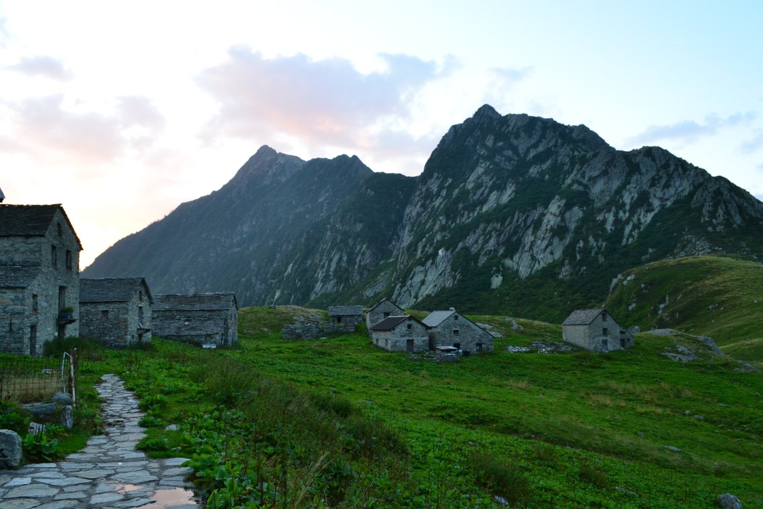 i caseggiati dell'Alpe Selle