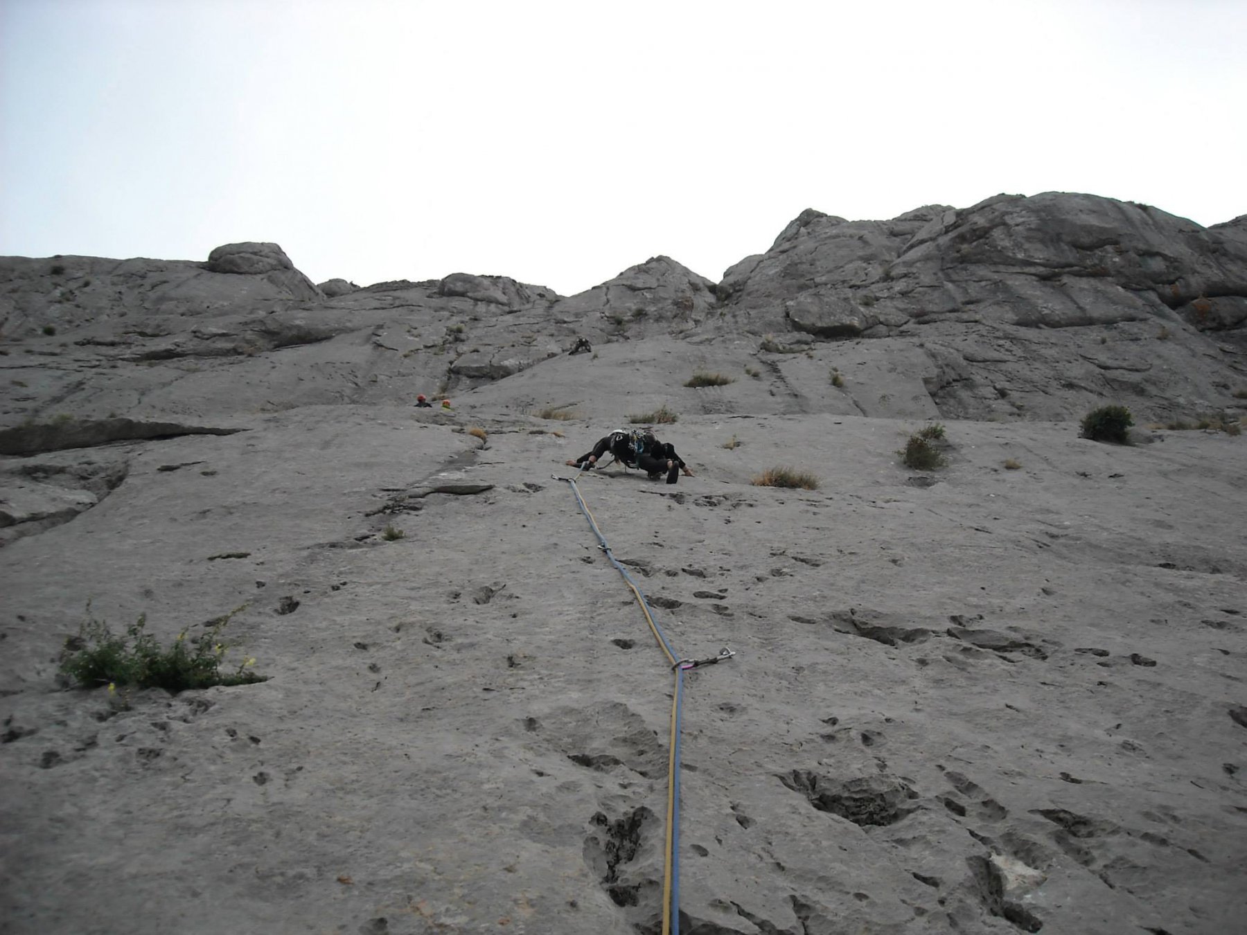 Il primo tiro vero e proprio.