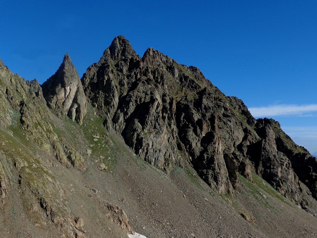 le punte di schiantalà viste da SO