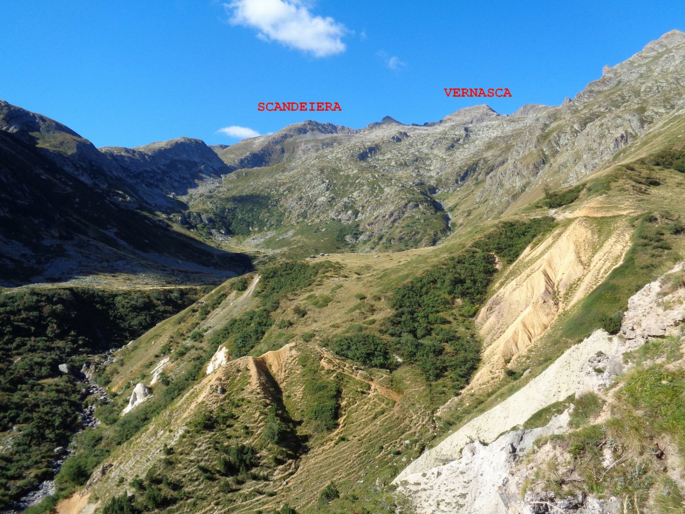 parte alta del vallone del Sabbione