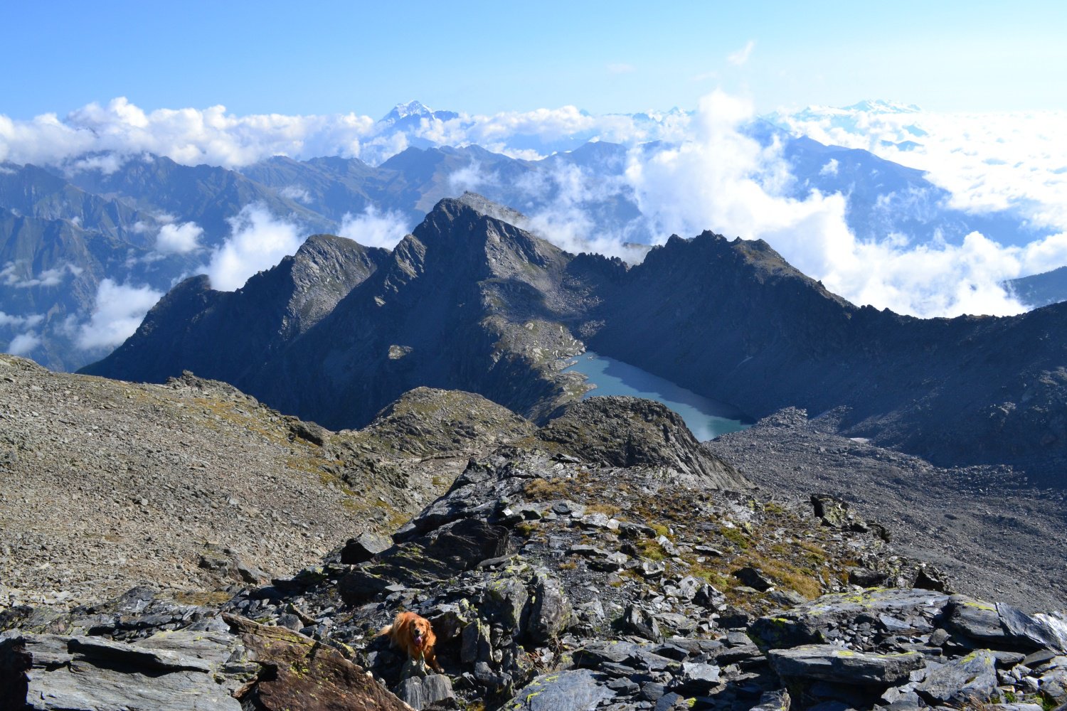 panorama salendo verso la cima