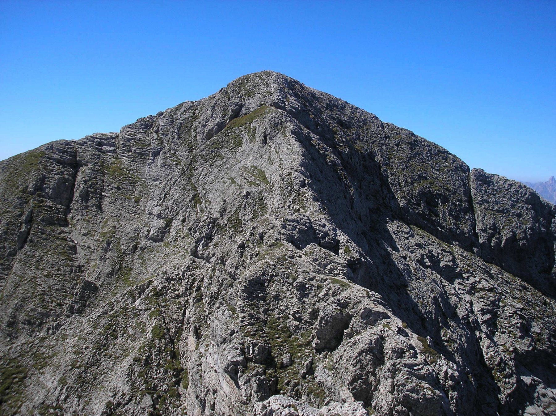 cresta finale e vetta