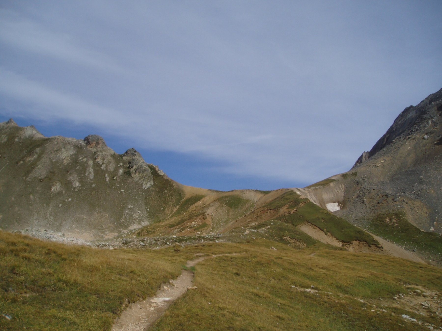 Il colle visto dal versante Nevache.