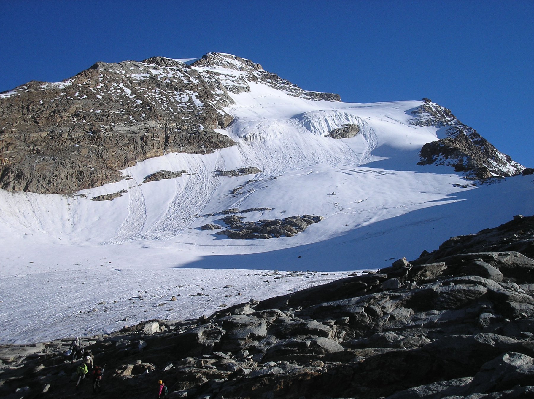 Condizioni del versante di salita, alla partenza