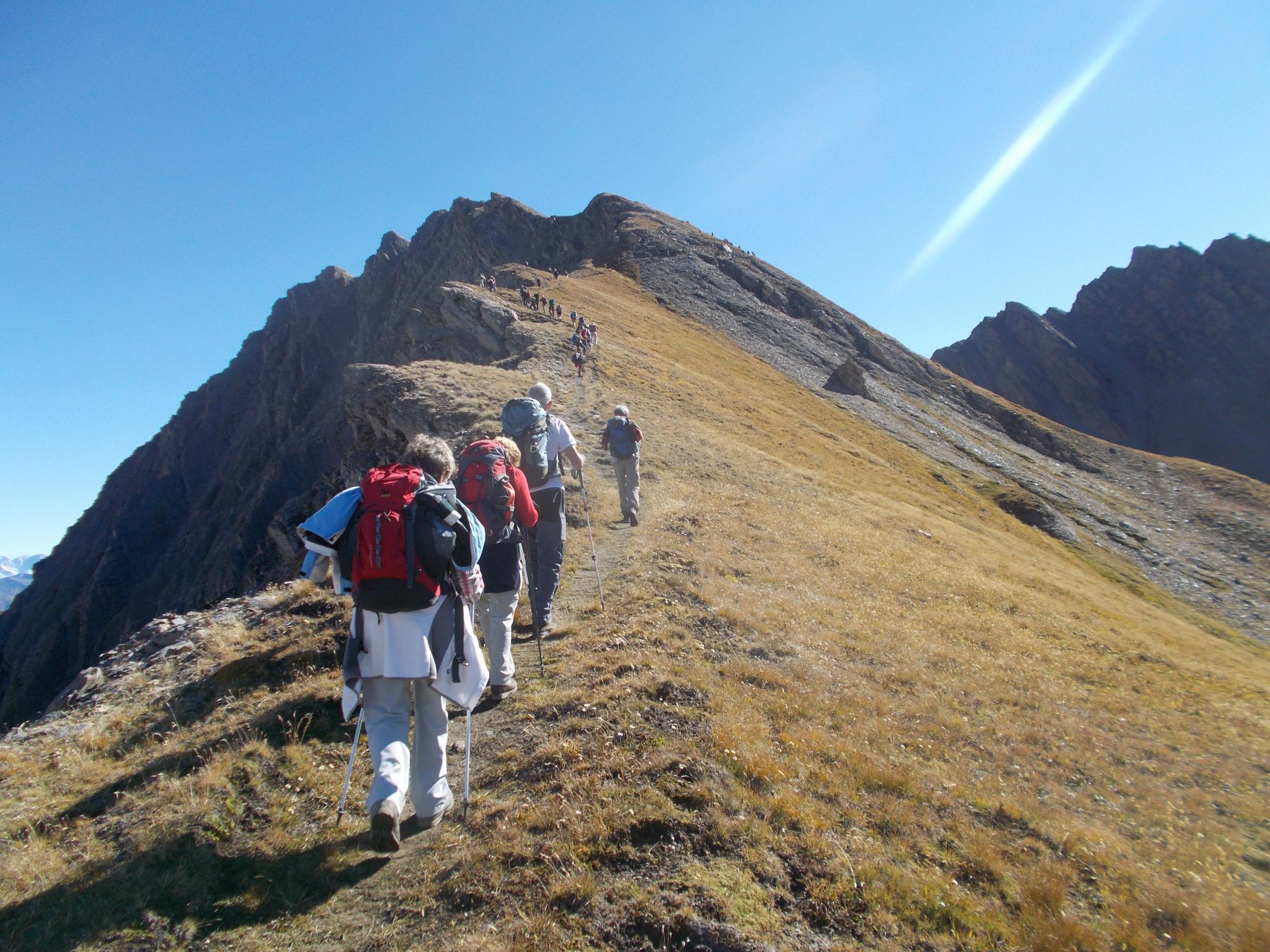 salendo al Colle Berio Blanc
