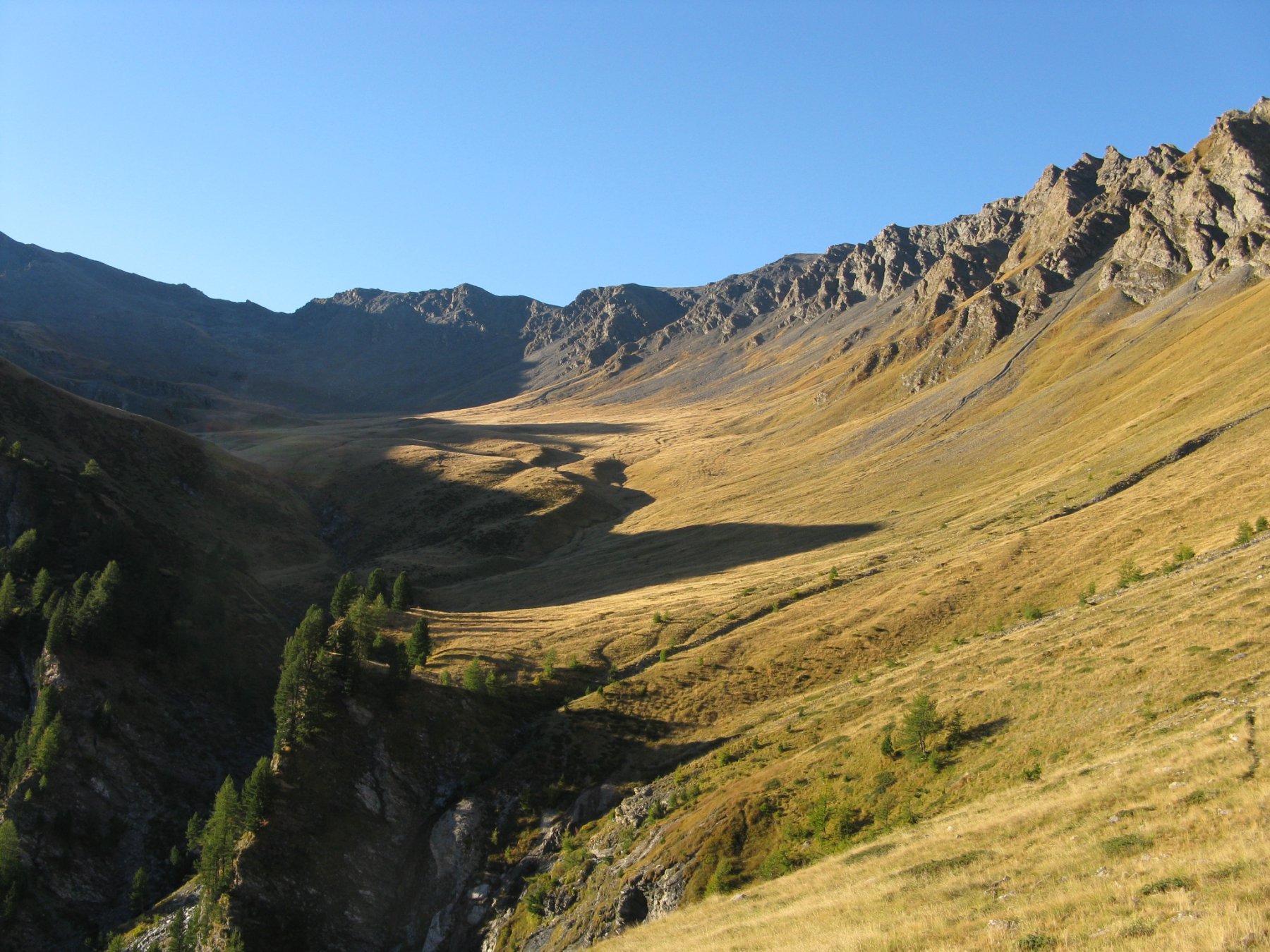 il vallone di salita dai 2400 mt. in su