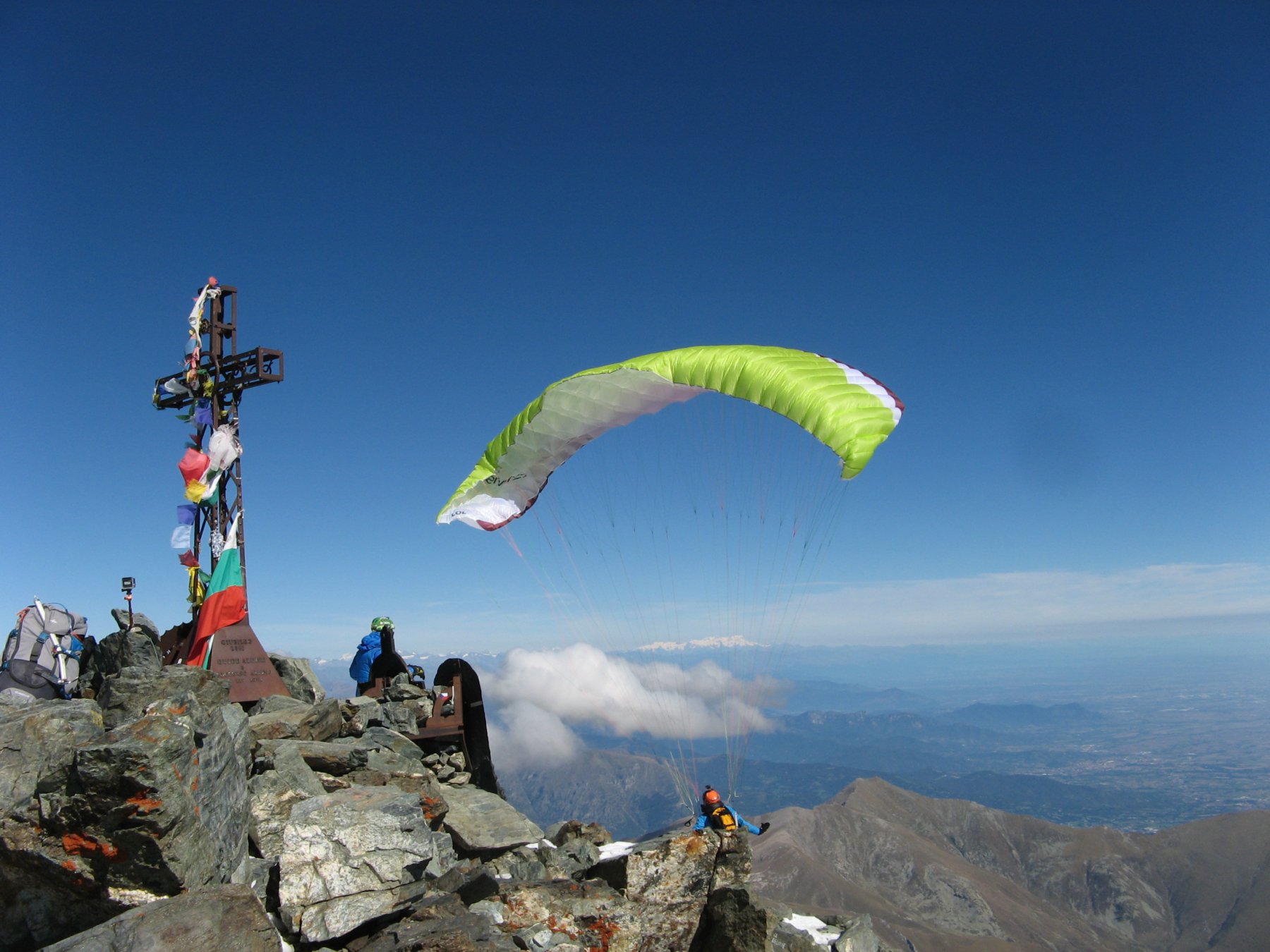 discesa in parapendio