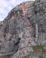 itinerario della via (il numero 2)