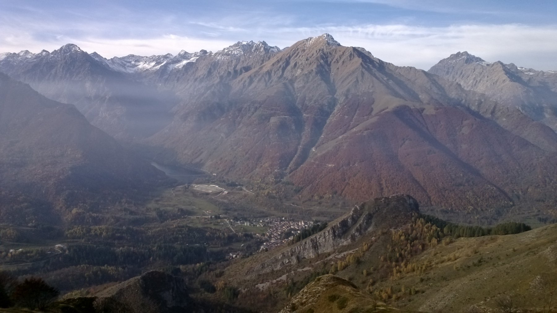 panorama dalla cima verso Entracque