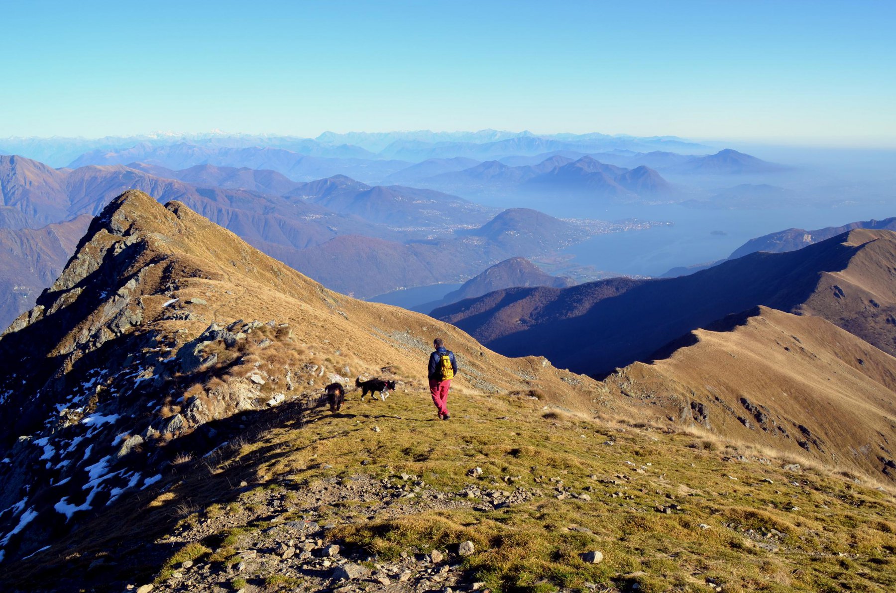 Lago Maggiore dalla dorsale Massone-Eyehorn