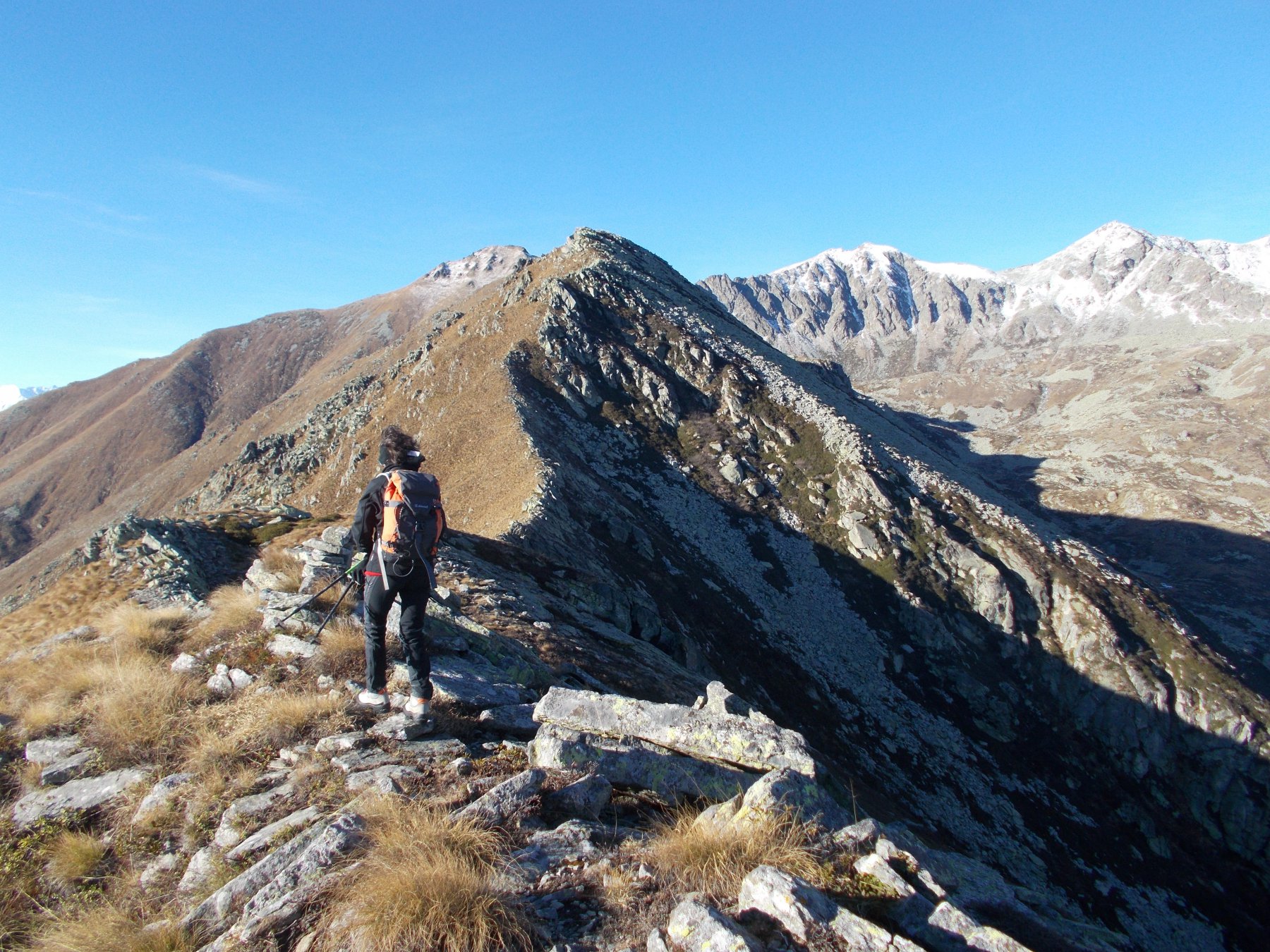 la Punta Crivaco' che precede la Vailere..ci si para ora davanti..