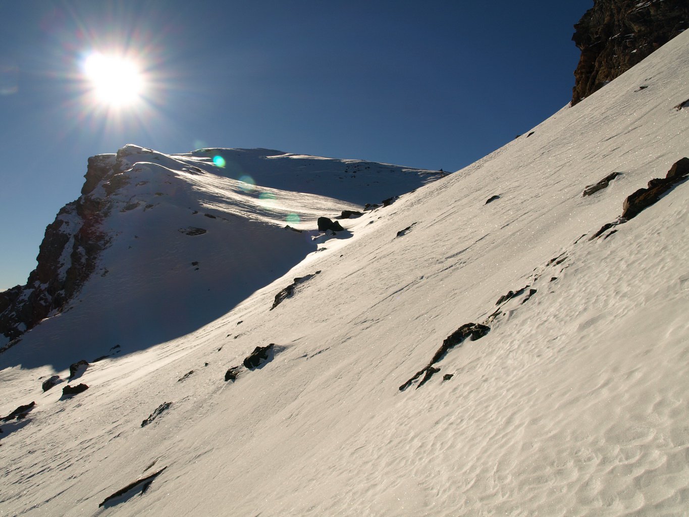 In vista del colletto, la pendenza aumenta