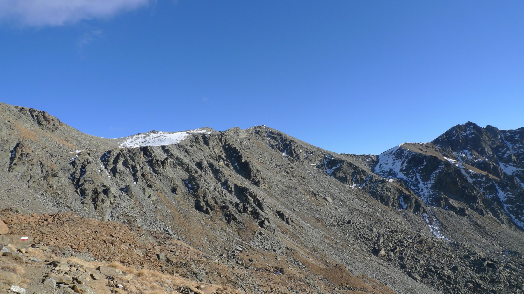 Monte Robinet senza neve!