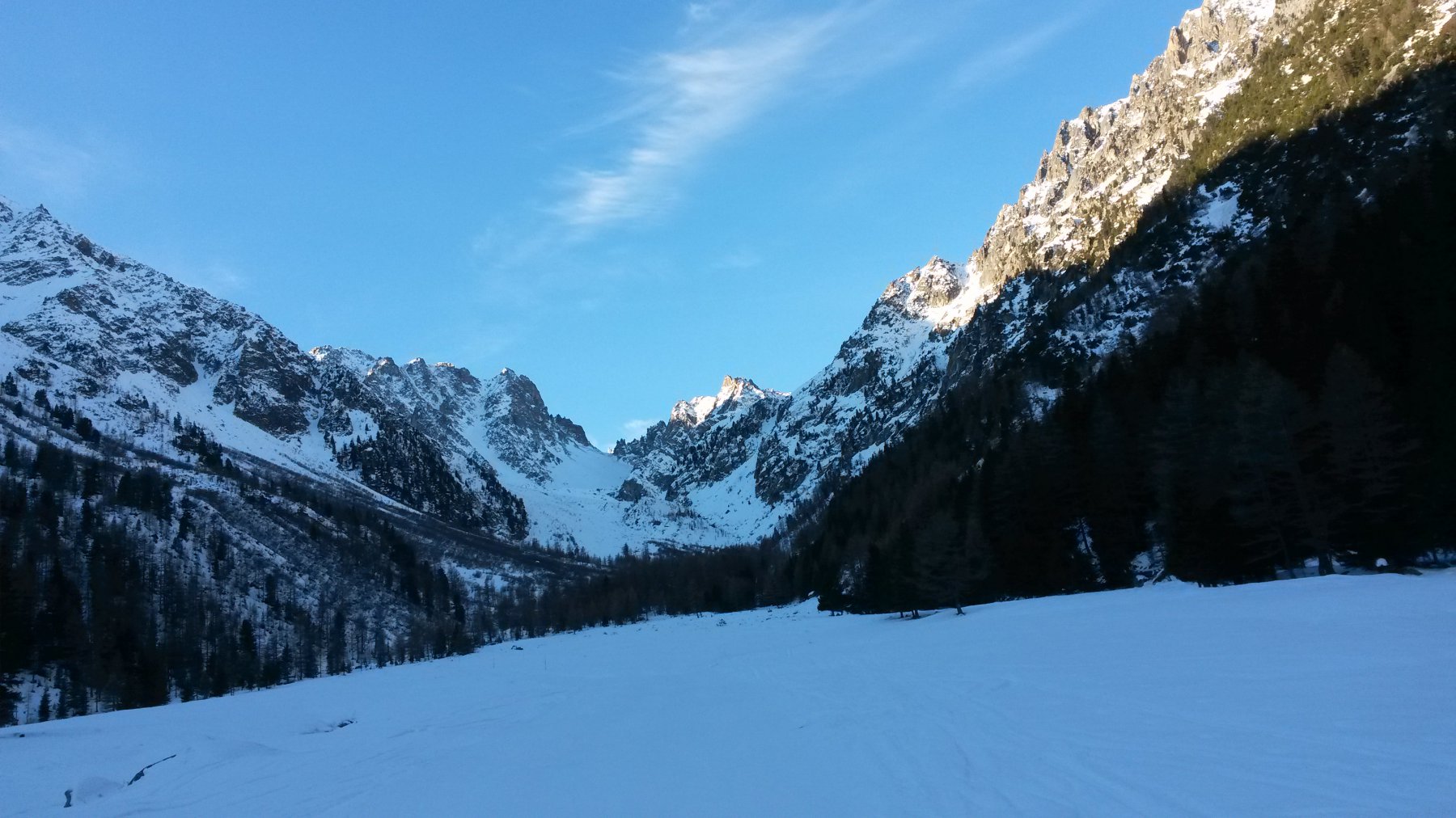 dal pianoro si vede già il colle