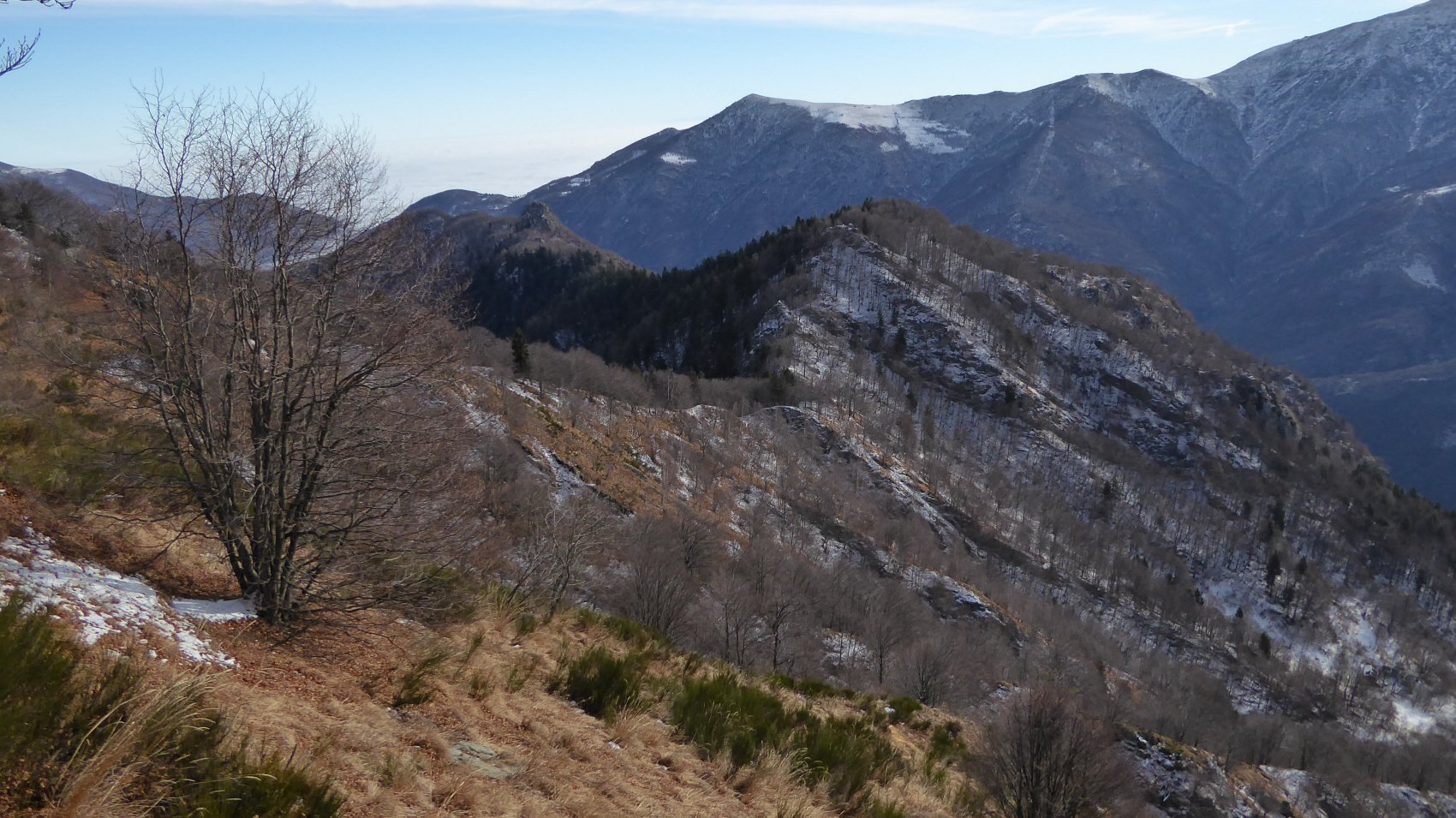 Bocch di Tirolo,Punta d'la Simma e Testa di Pertià dalla Punta della Croce