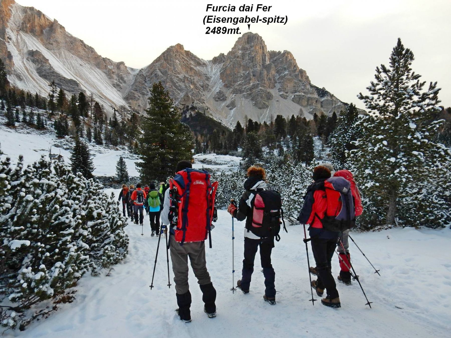 In discesa verso il Vallone del Rudo.