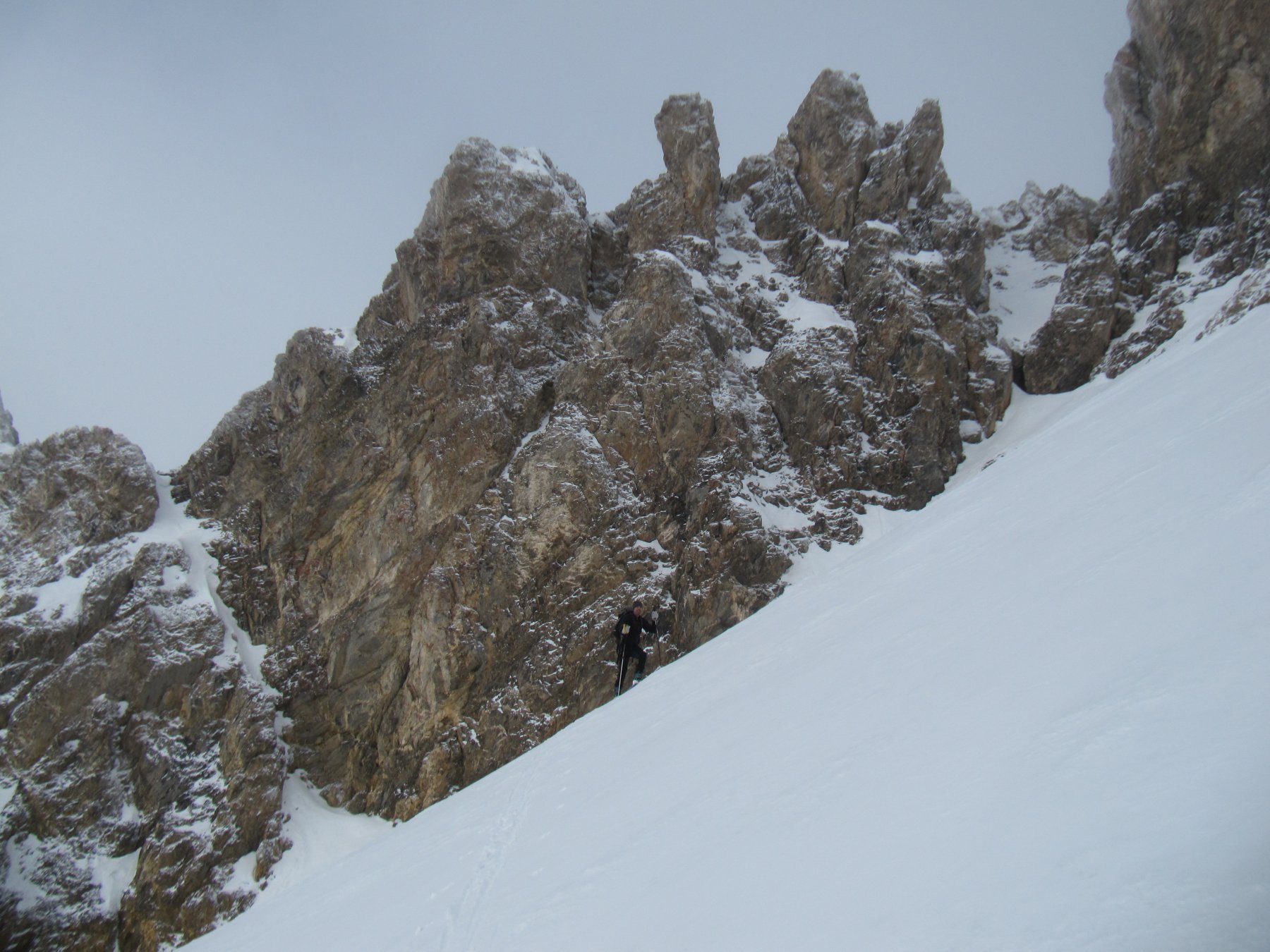 Salita del pendio-canale del Bec du Lièvre