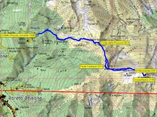 M. Bocciarda da tornante 1588, sopra Colletto (Roure).