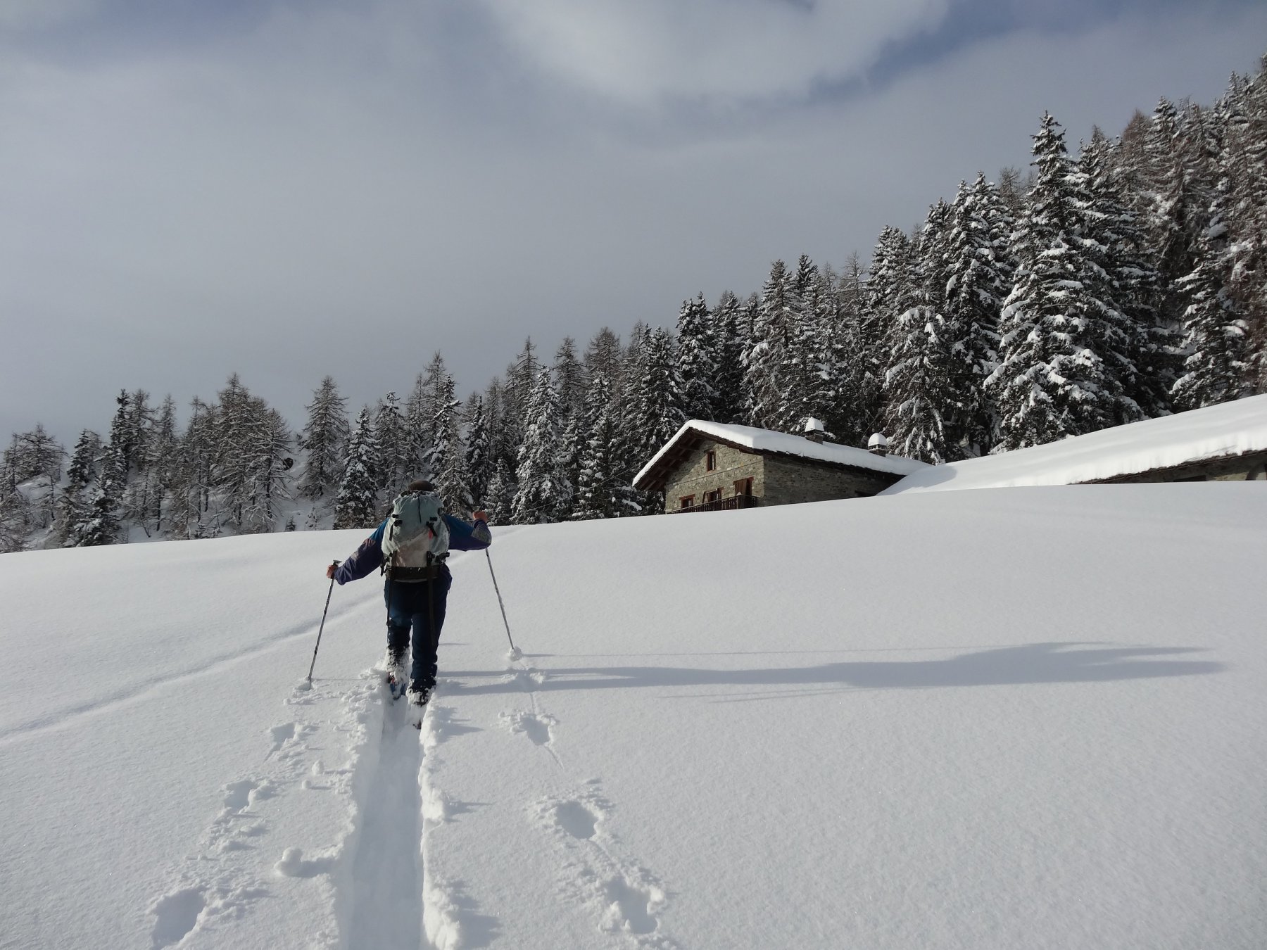 si arriva alla stalla a quota 1465