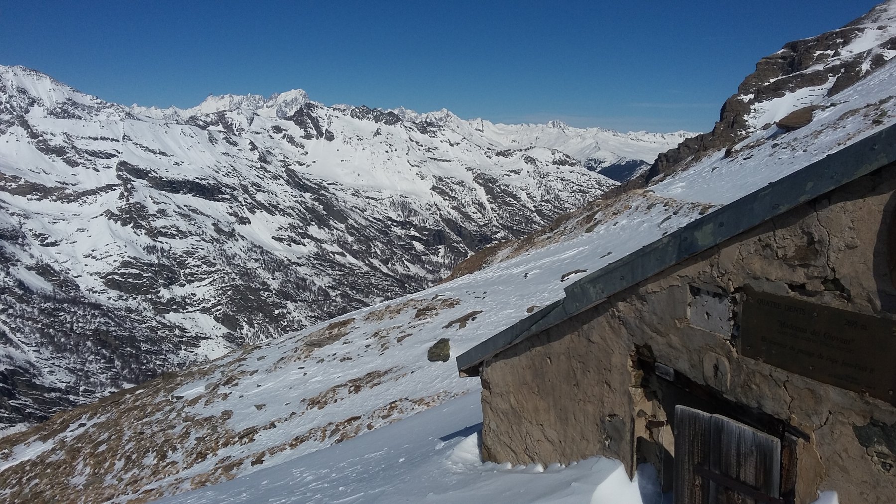 colle 2965 m e bivacco Quatre Dents