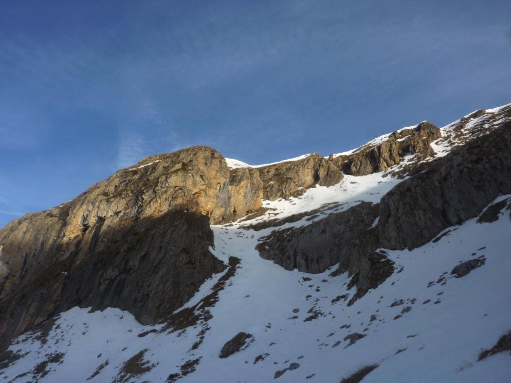 in fase di salita, le Rocce o Testa S.Salvatore
