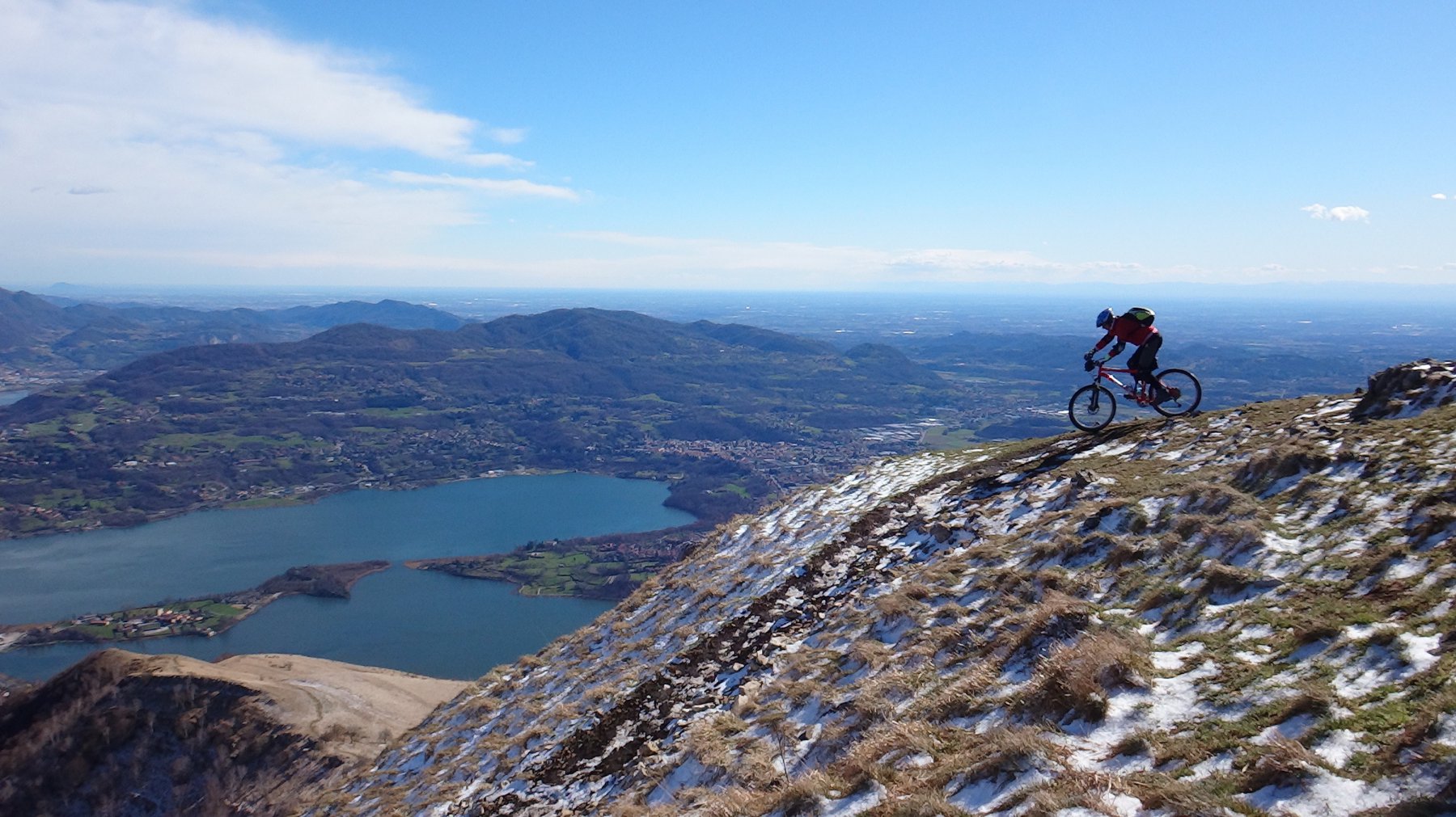 discesa spettacolare dalla vetta