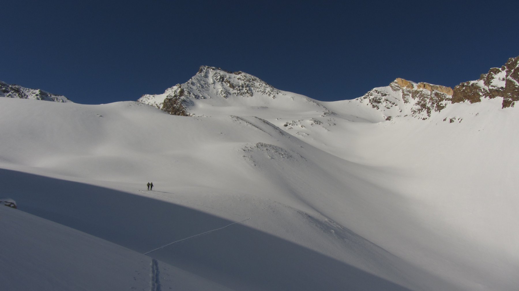 Pendii ancora intonsi verso il colle del Tuf