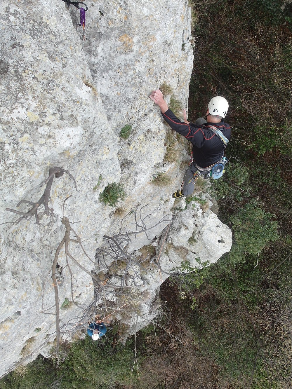 l'aereo spigolo del secondo tiro