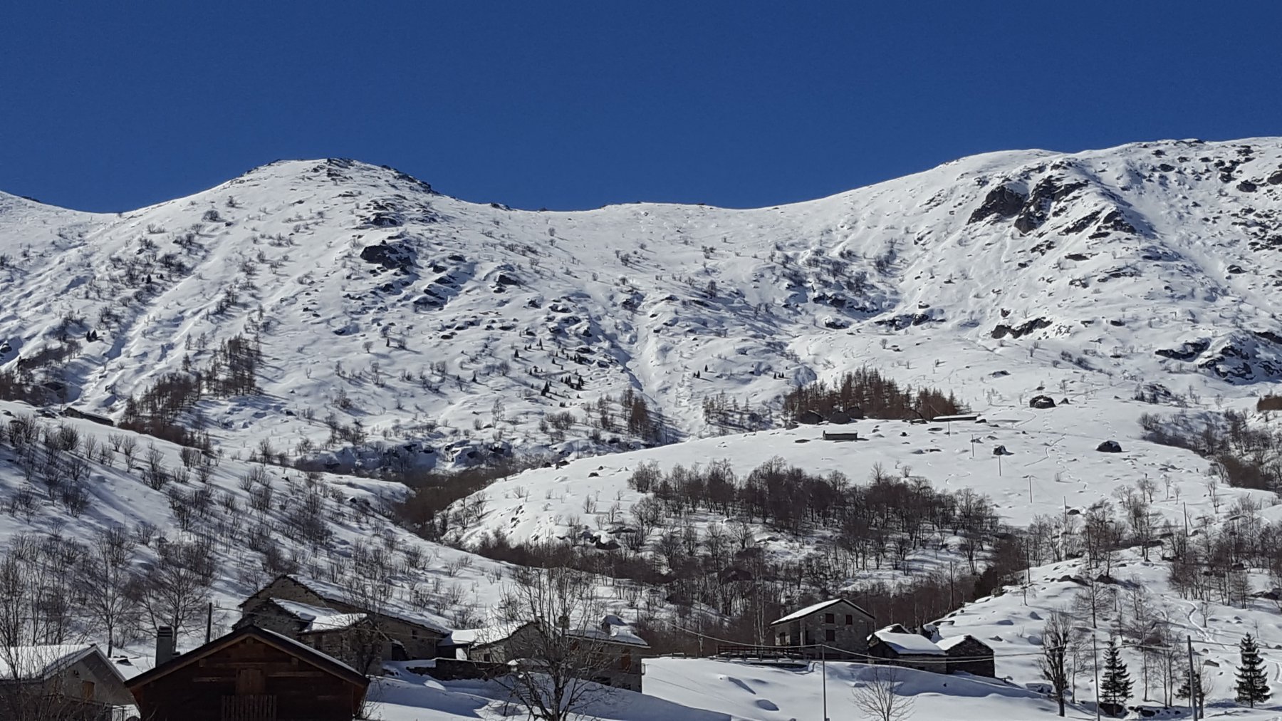 La parte interessante dell'itinerario, punta sulla sinistra