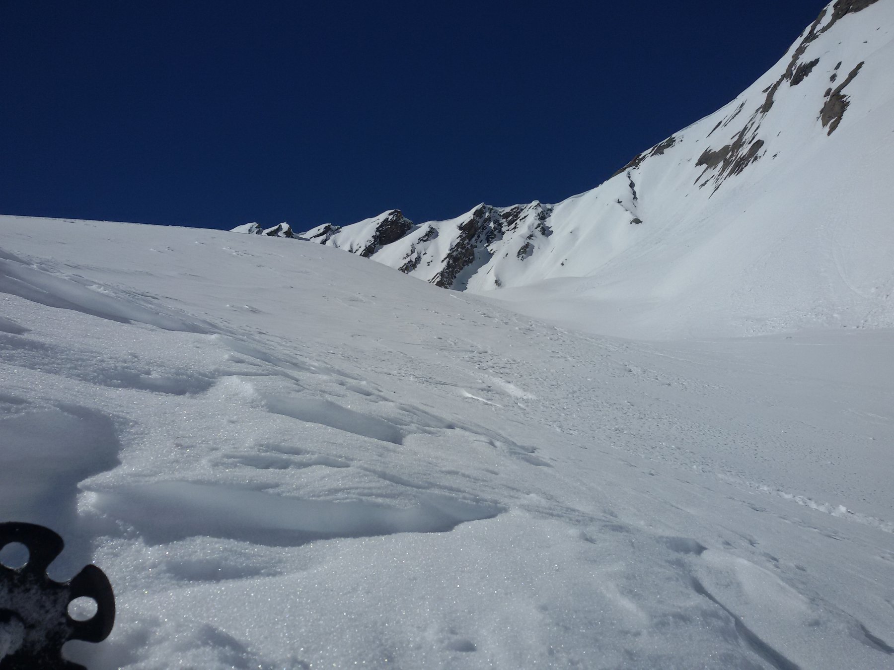 la pala finale dall'ultimo vallonetto