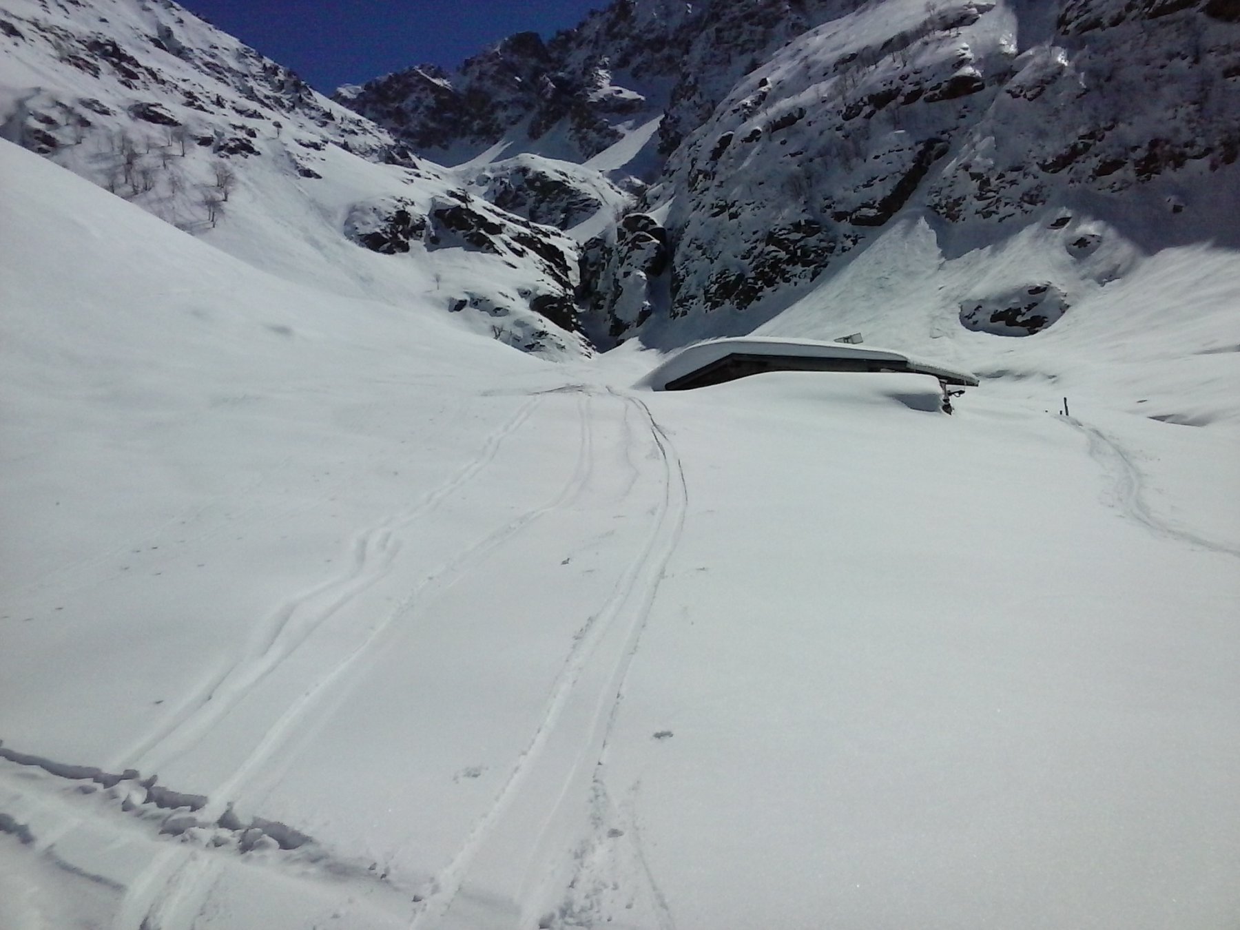 Gias Vagliotta Sottano,la neve comincia a cambiare(in peggio)