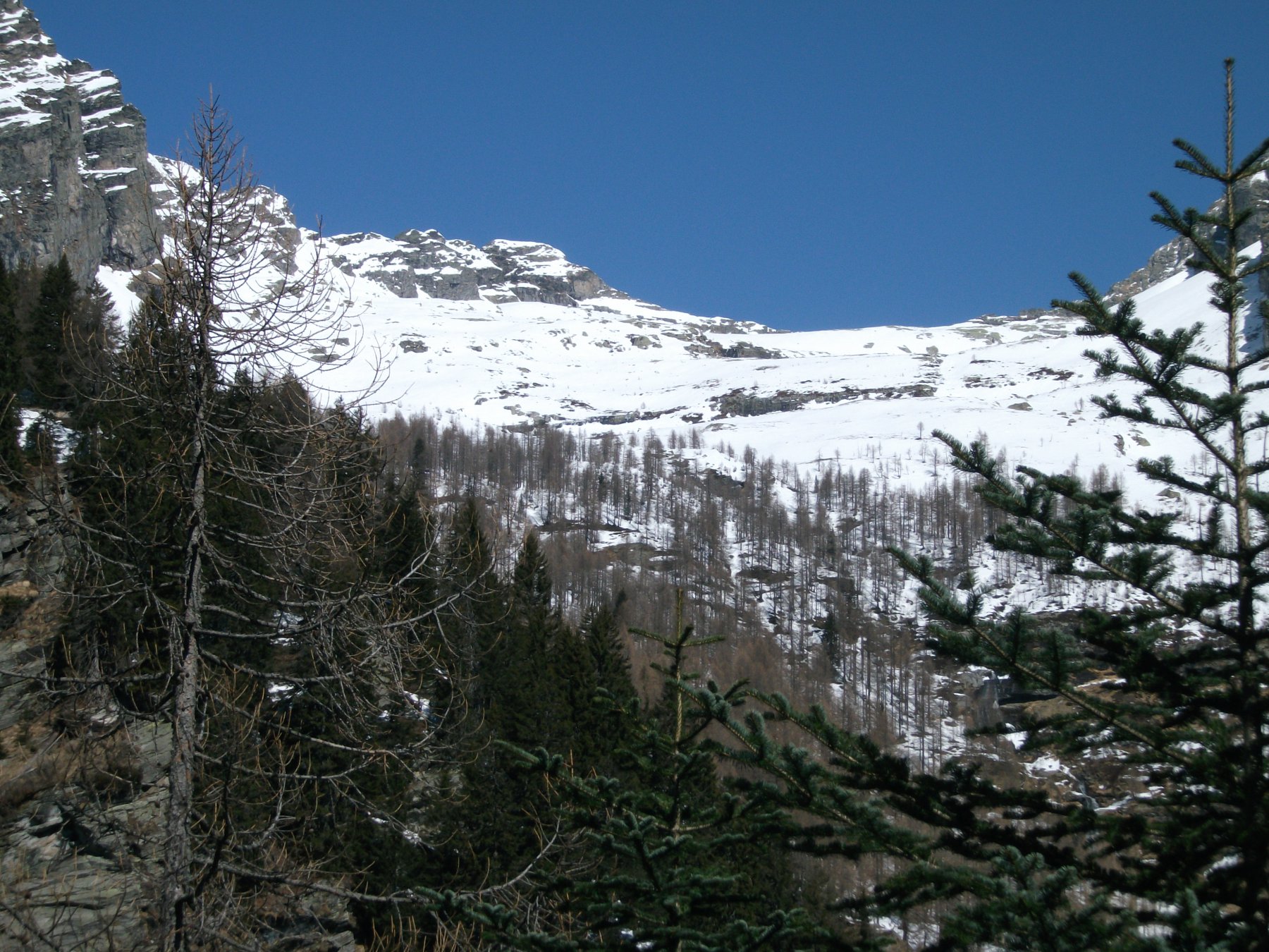 La zona dei laghi vista dal basso al ritorno