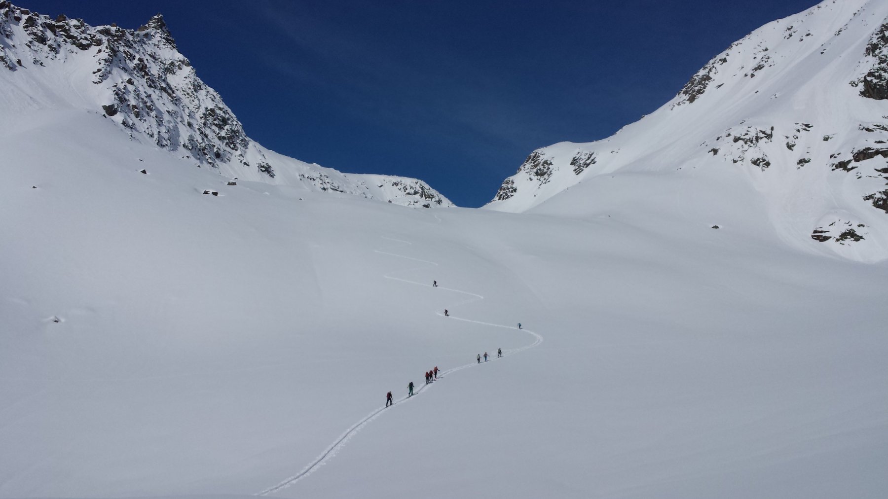 salendo al colle del Vannino