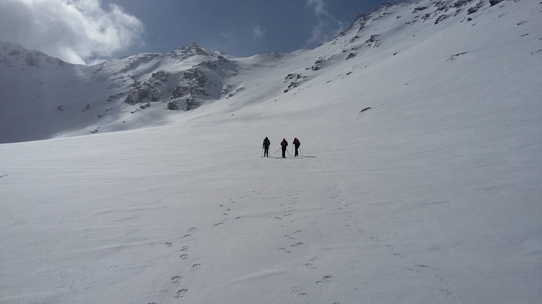il vallone, con davanti la nostra destinazione