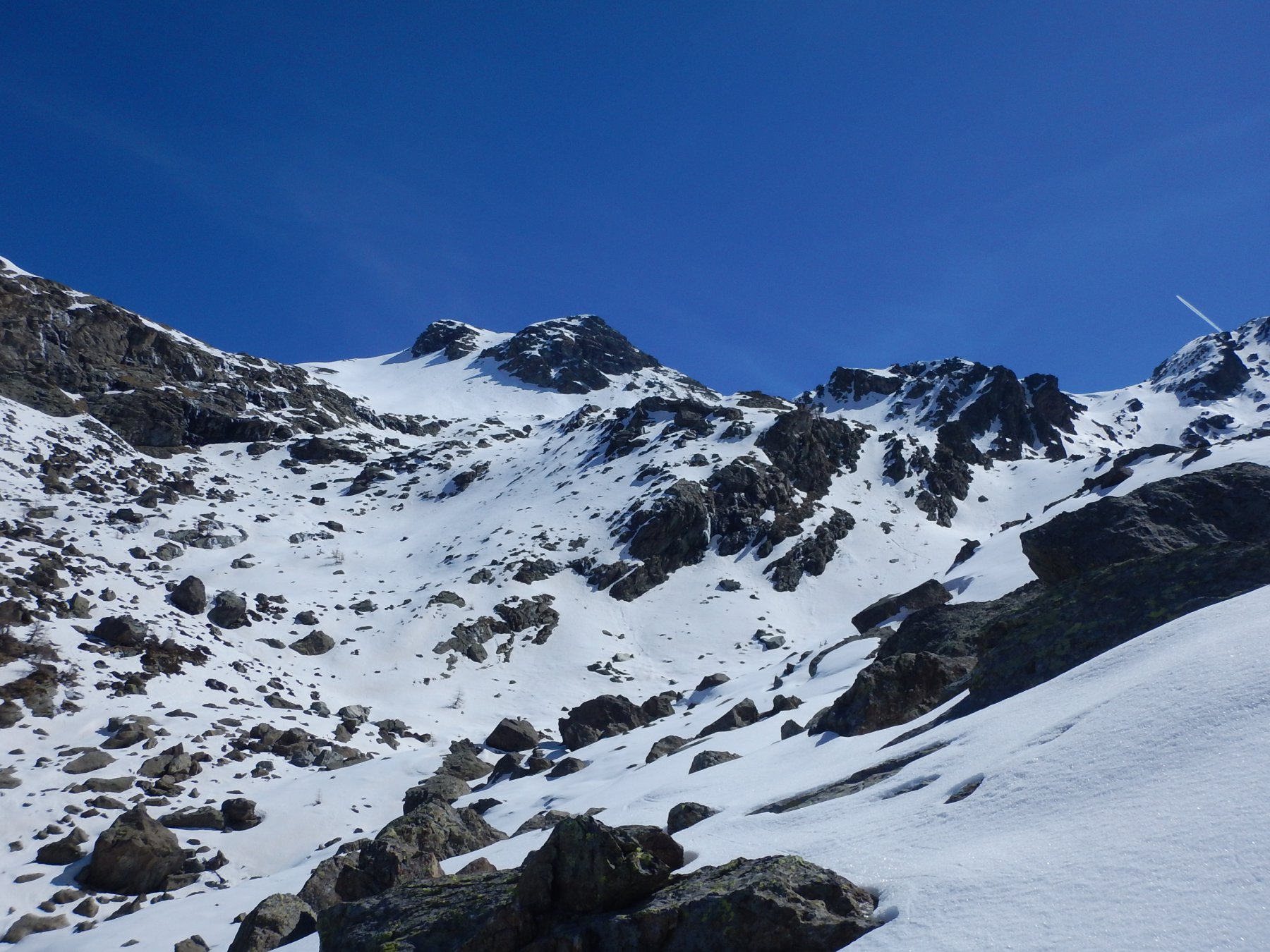 Parte alta del vallone di salita